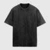 Acid Wash Oversized T-shirt - Black