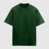 Acid Wash Oversized T-shirt - Green