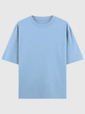Oversized T-shirt -  Baby Blue