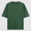 Oversized T-shirt -  Bottle Green