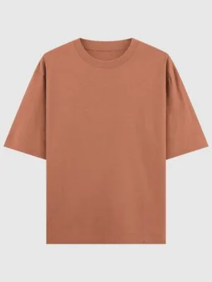 Oversized T-shirt -  Coral