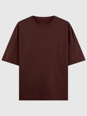 Oversized T-shirt -  Maroon