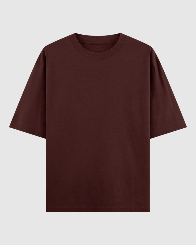 Oversized T-shirt -  Maroon