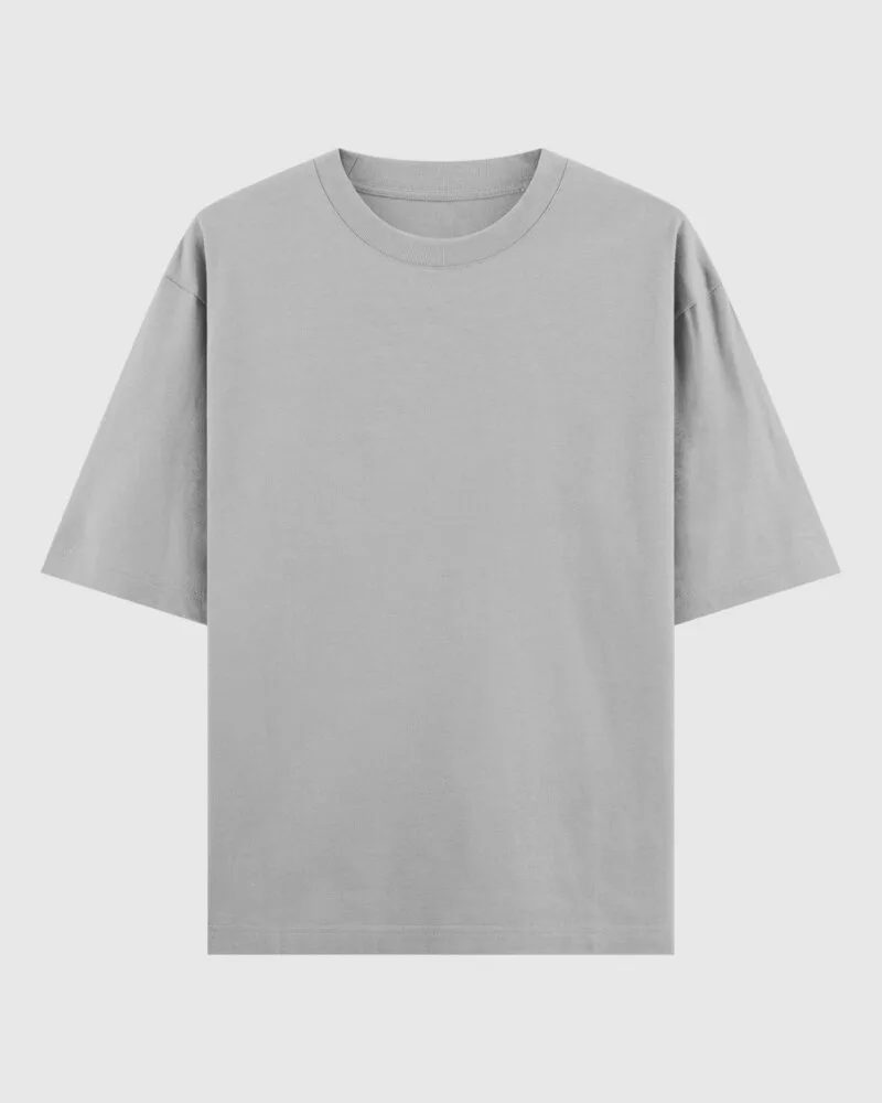 Oversized T-shirt -  Grey Melange