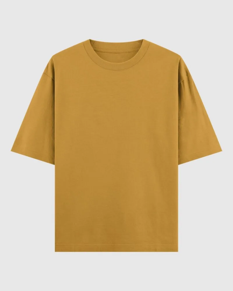 Oversized T-shirt -  Mustard Yellow