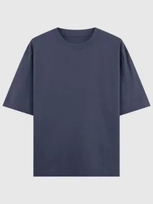 Oversized T-shirt -  Navy Blue