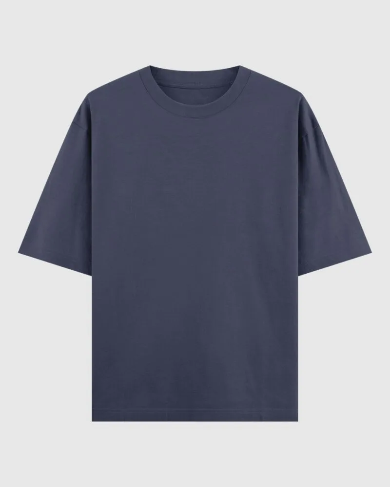Oversized T-shirt -  Navy Blue