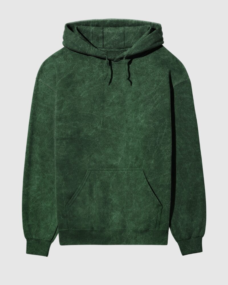 Acid wash Hoodies - Green