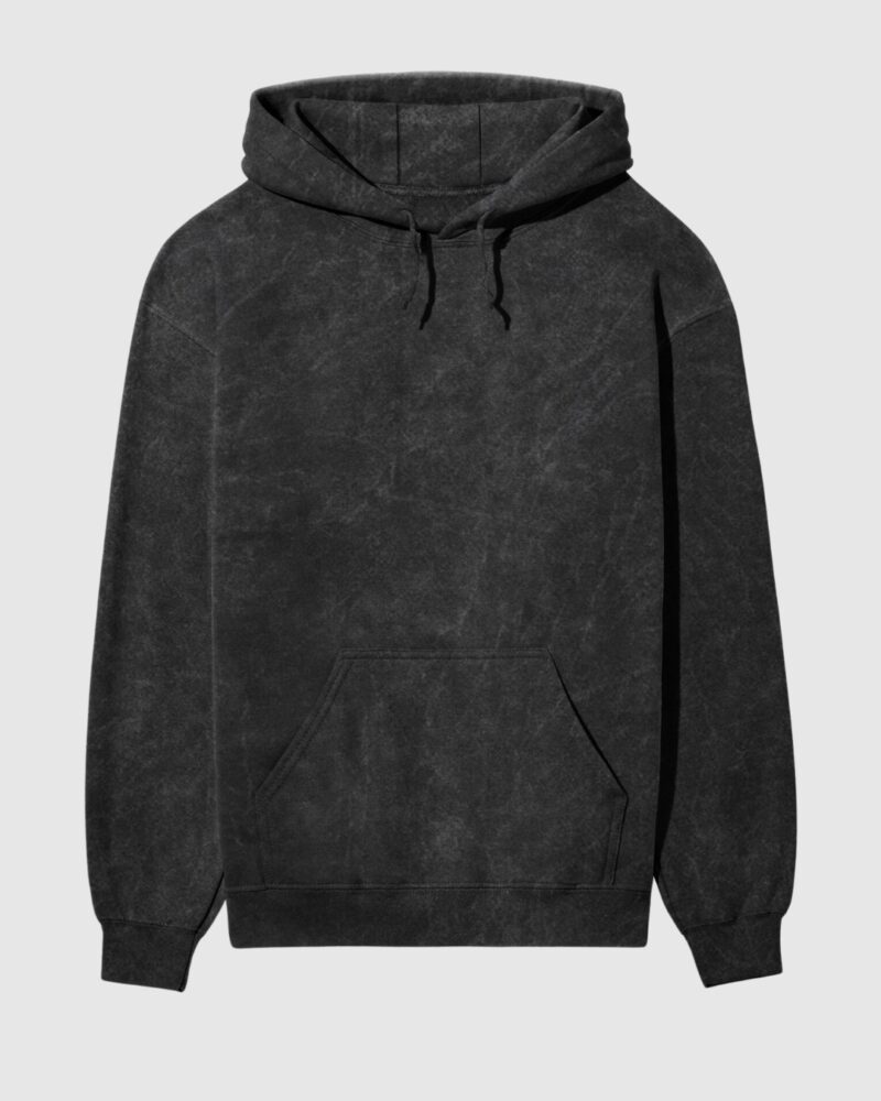 Acid wash Hoodies - Black