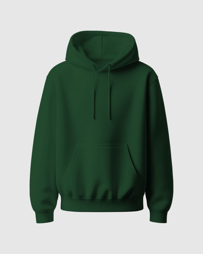 Hoodie -  Bottle Green