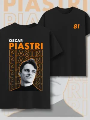 Oscar Piastri inspired racing T-shirt – premium fan apparel for motorsport enthusiasts