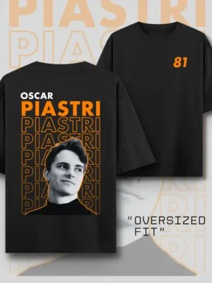 Oscar Piastri inspired racing T-shirt – premium fan apparel for motorsport enthusiasts