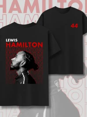 Lewis Hamilton racing T-shirt – ultimate fan apparel for supporters of the greatest F1 driver of all time, It's hammer time