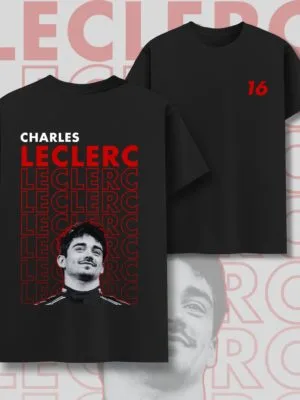 Charles Leclerc inspired racing T-shirt for passionate Motorsport fans