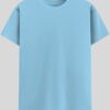 Crew Neck T-shirt -  Baby Blue