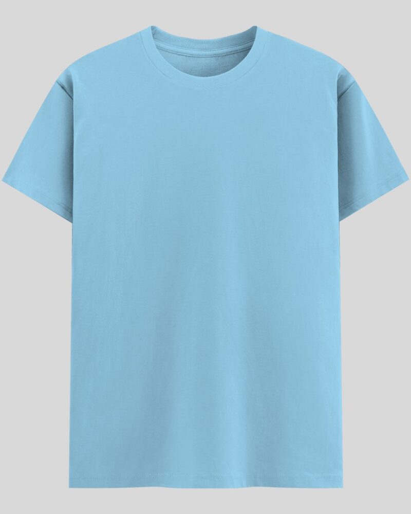 Crew Neck T-shirt -  Baby Blue