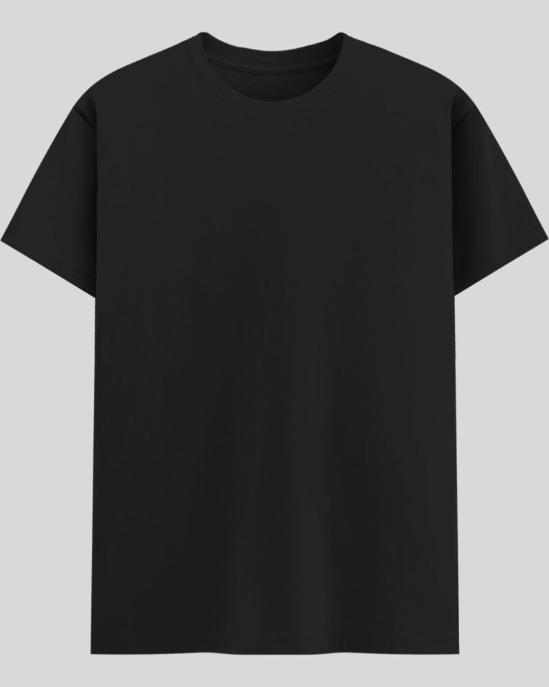 Crew Neck T-shirt -  Black