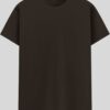 Crew Neck T-shirt -  Coffee Brown