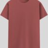Crew Neck T-shirt -  Coral