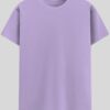 Crew Neck T-shirt -  Lavender