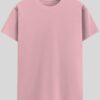Crew Neck T-shirt -  Light Pink