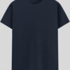 Crew Neck T-shirt -  Navy Blue