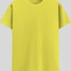 Crew Neck T-shirt -  New Yellow