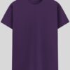 Crew Neck T-shirt -  Purple