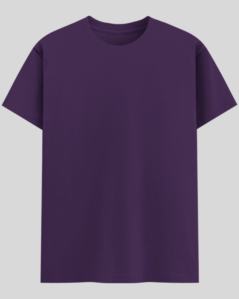 Crew Neck T-shirt -  Purple