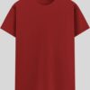Crew Neck T-shirt -  Red