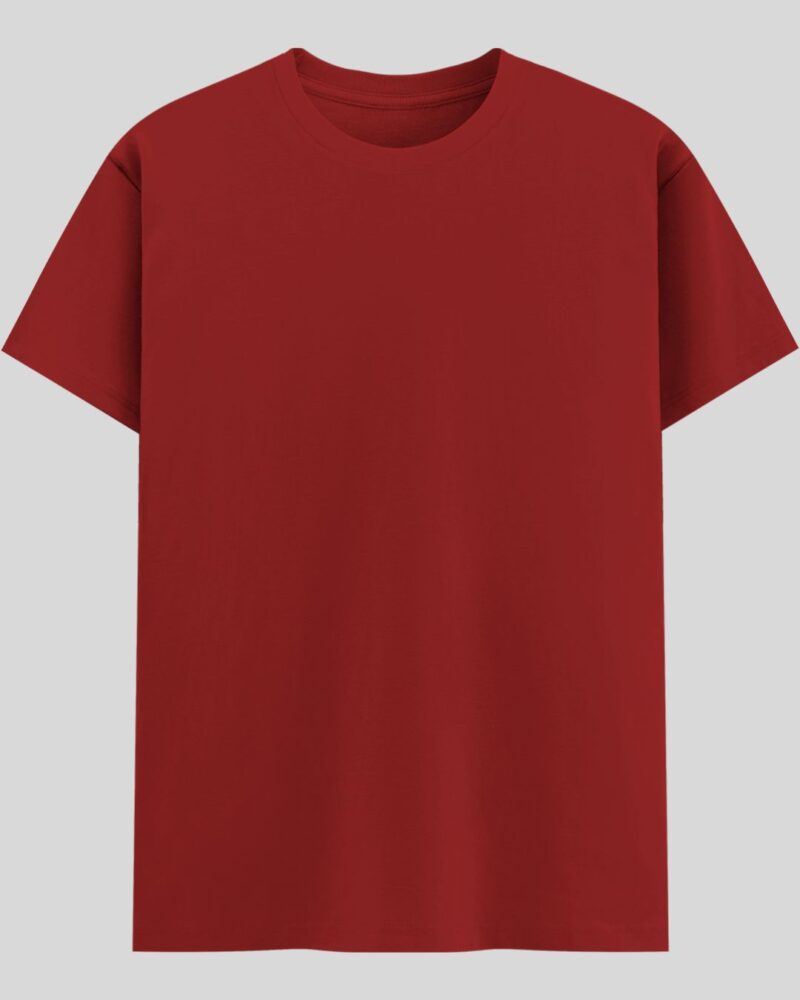 Crew Neck T-shirt -  Red