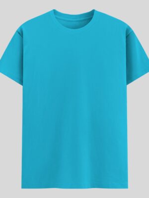 Crew Neck T-shirt -  Sky Blue