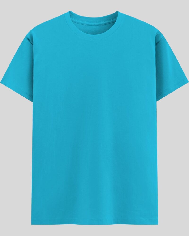 Crew Neck T-shirt -  Sky Blue